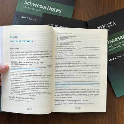 2025 CFA Level 2 Schweser Notes Exam Prep:Quantitative Methods,Financial Statement Analysis,Equity,Fixed Income
