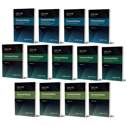 2025 CFA Level 1-3 Exam Prep | Kaplan Schweser Notes Study Guide | Full set of printed versions
