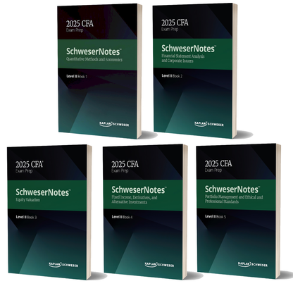 2025 CFA Level 2 Schweser Notes Exam Prep:Quantitative Methods,Financial Statement Analysis,Equity,Fixed Income